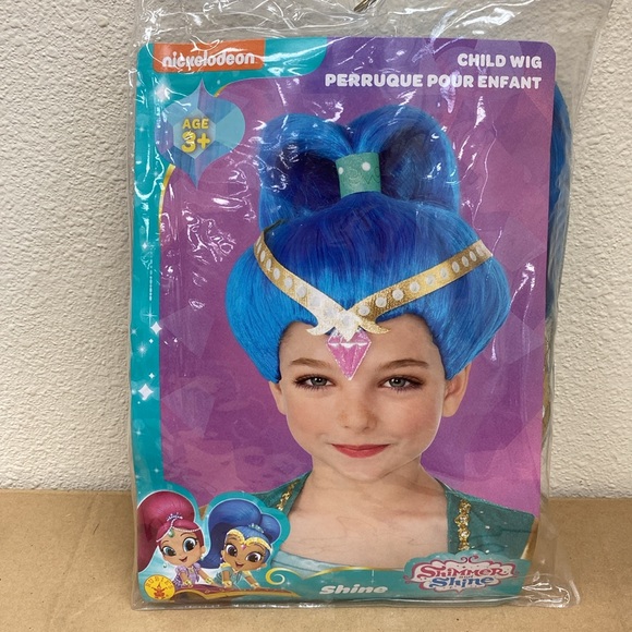 Nickelodeon Shimmer & Shine Blue Girls' Wig - Picture 2 of 3